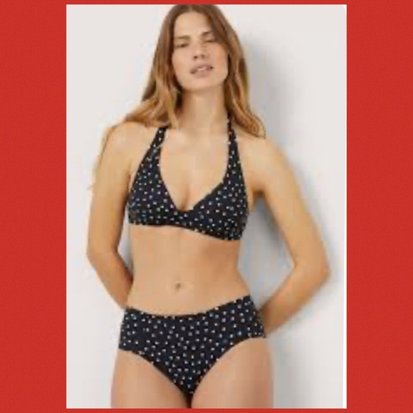 Other - Women’s Black Polka Dot Halter Bikini Set.49